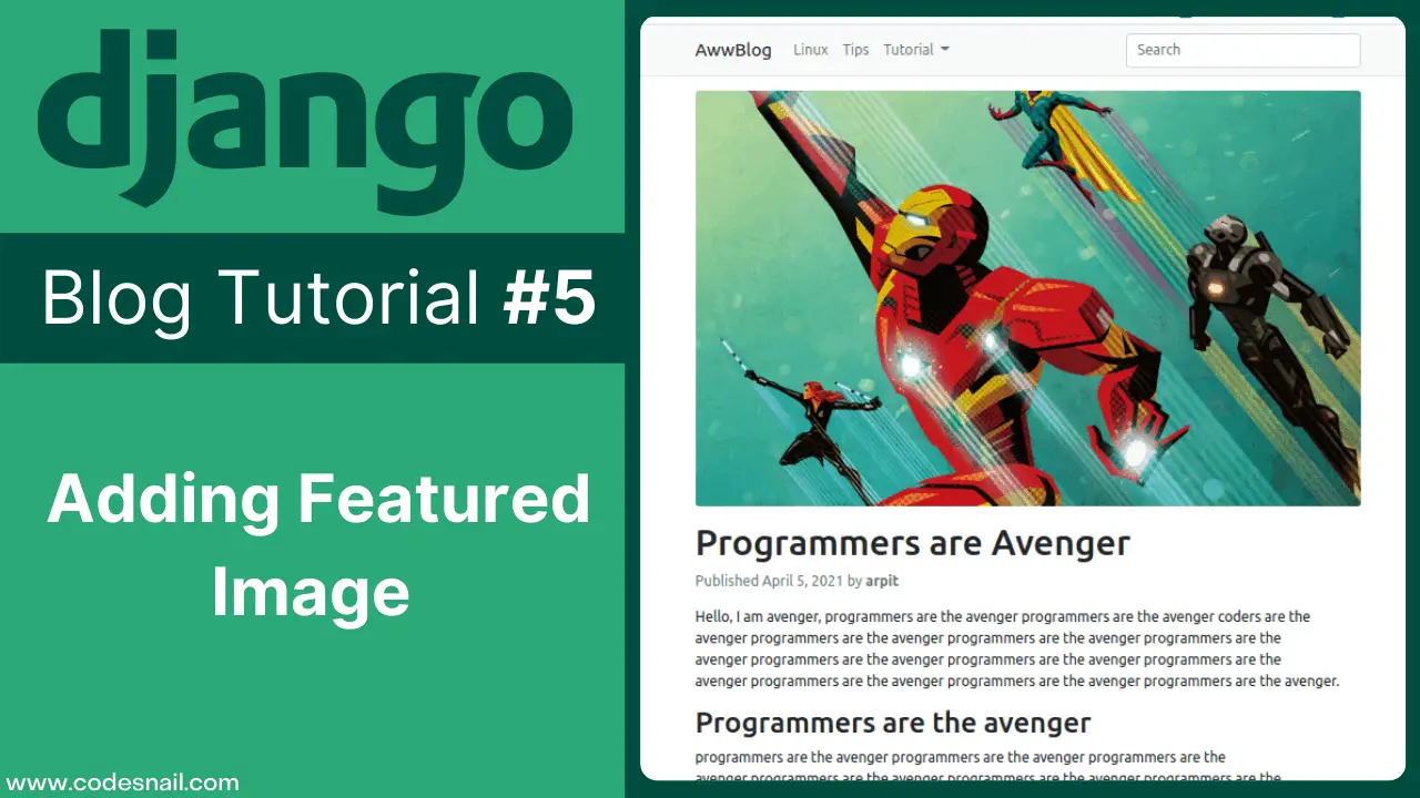 Adding Featured Image in Blog Posts - Django Blog #5