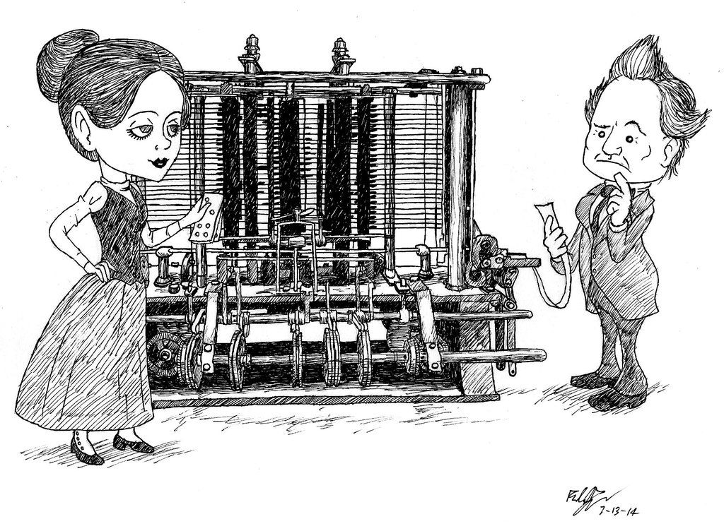 ada lovelace with charles babbage