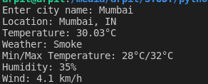 weather app in python, Find current weather of any city using OpenWeathermap API in Python
