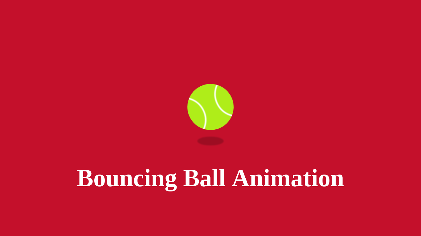 Bouncing Ball Animation using CSS | CSS Animation