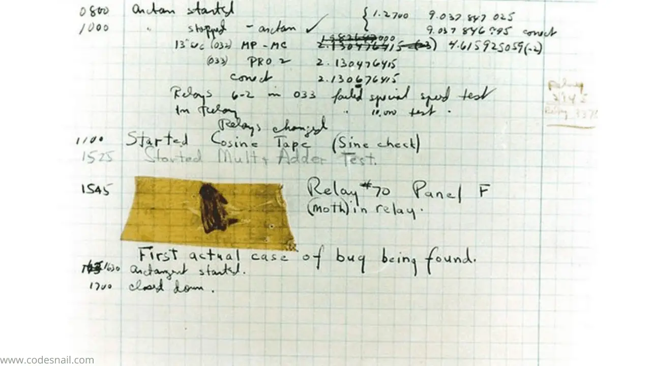 The First Computer Bug Was Actually a Dead Bug