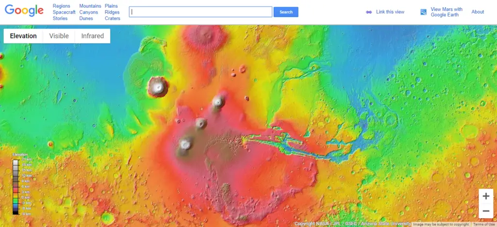 google mars