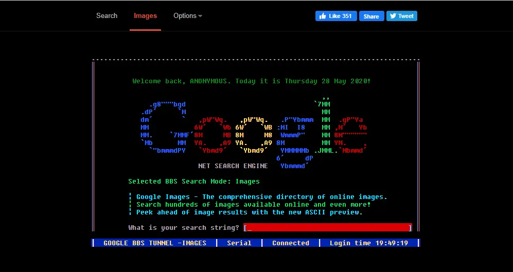 google terminal, elgoog terminal