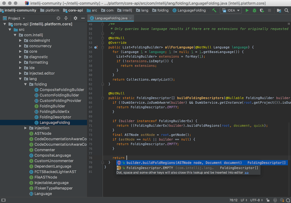 IntelliJ IDEA Community Edition, intellij ide for java