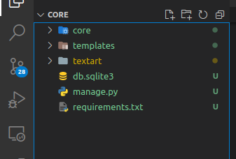 the directory structure of Text to ASCII Art generator in Django