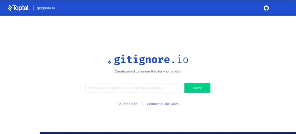 gitignore.io top web development tools
