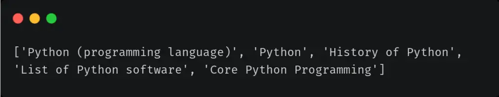 python wikipedia module