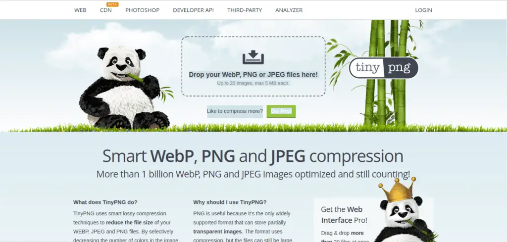 tinypng development tools for web developers