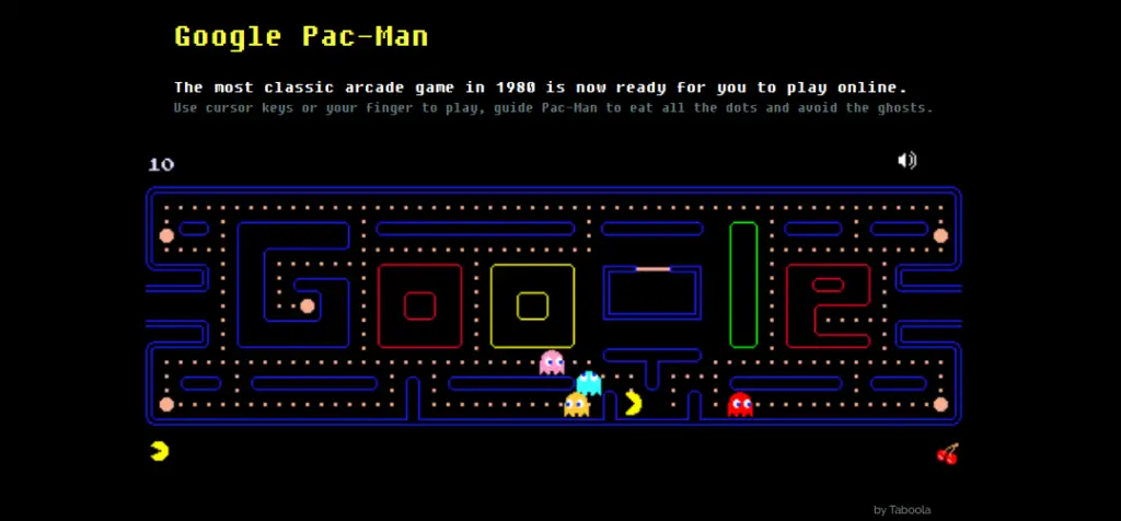 google pac-man, elgoog pac-man