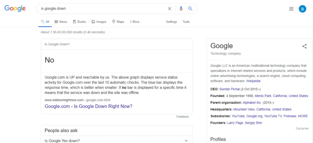 is google down