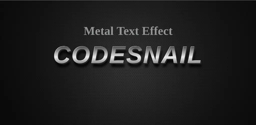 Metal Text Effect using CSS