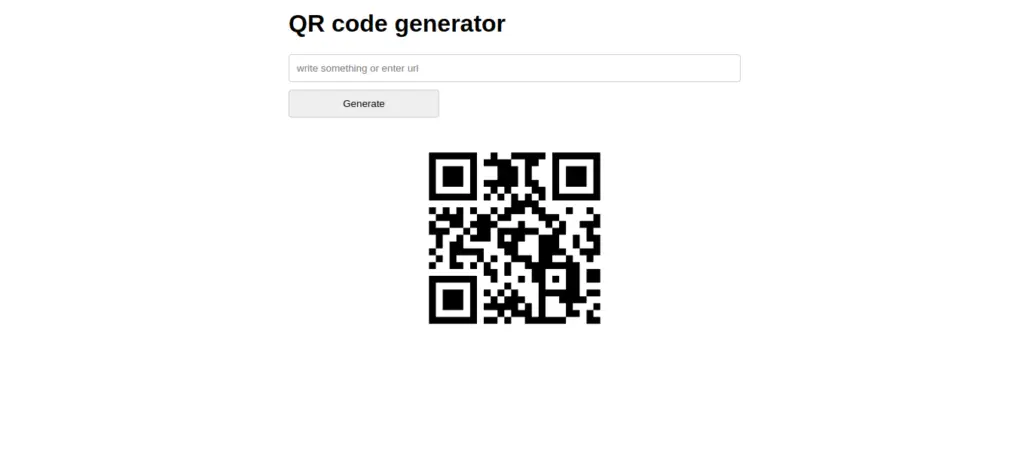 qr code generator output