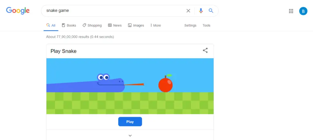 google snake game