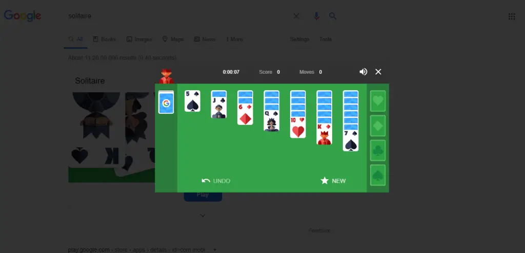 solitaire game