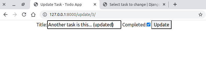 task updating